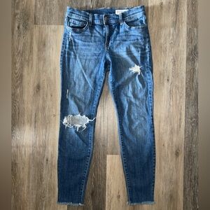 Pistola Distressed Skinny Jeans. Size 28